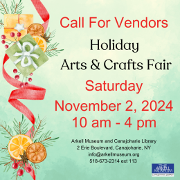 post calling for vendors for the 2024 Holiday Arts and crafts fair 